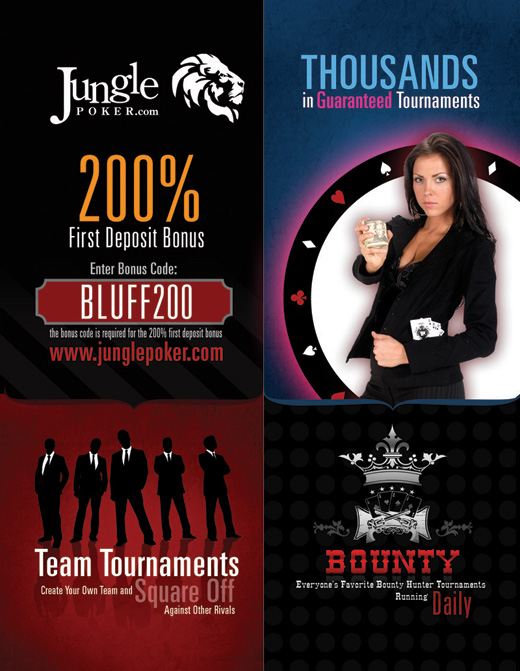 Jungle Poker Bluff Magazine Ad 1